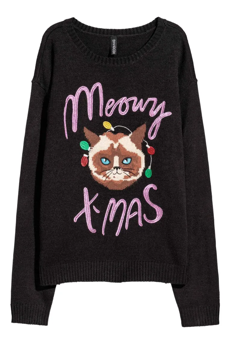 'Meowy Christmas' džemper, H&amp;M,150,63 kune