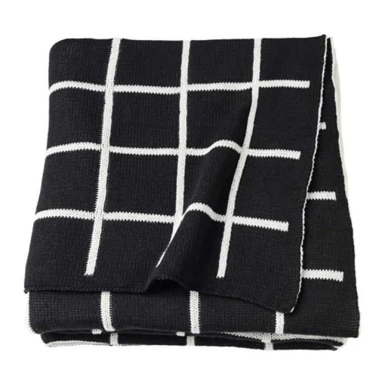Crno-bijela lagana deka, Ikea, 229,00 kuna