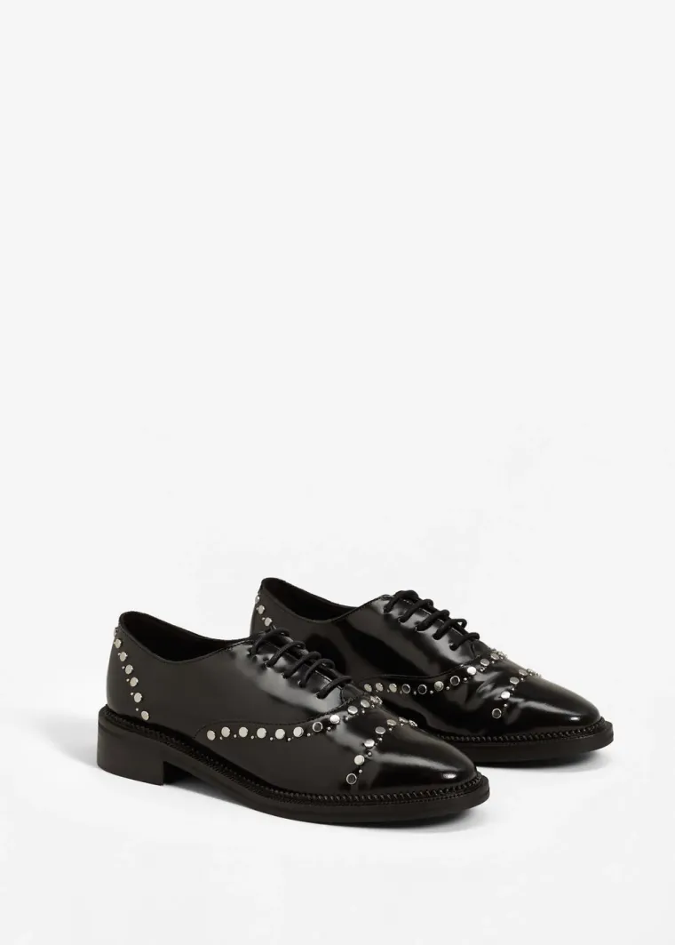 Kožne cipele sa zakovicama, Mango, 449,90 kuna