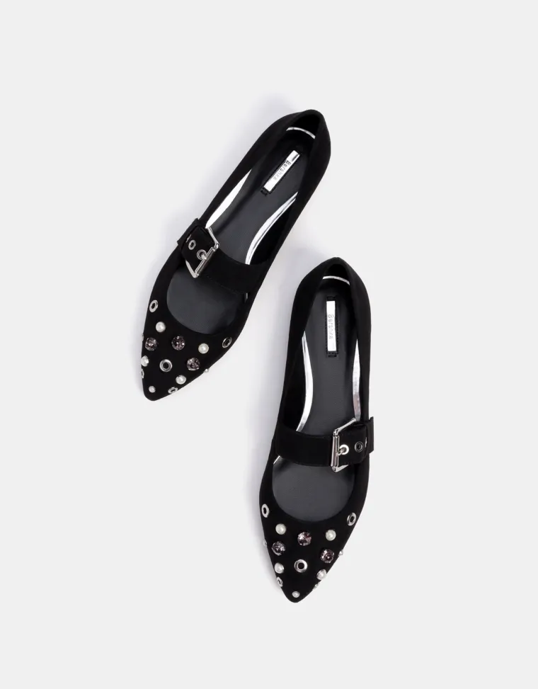 Balerinke s remenčićem i draguljima, Bershka, 229,90 kuna