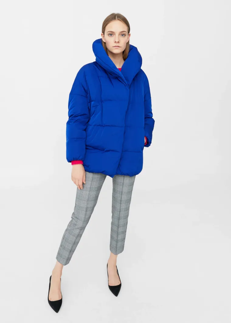 Plava puffer jakna, Mango, 599,90 kuna
