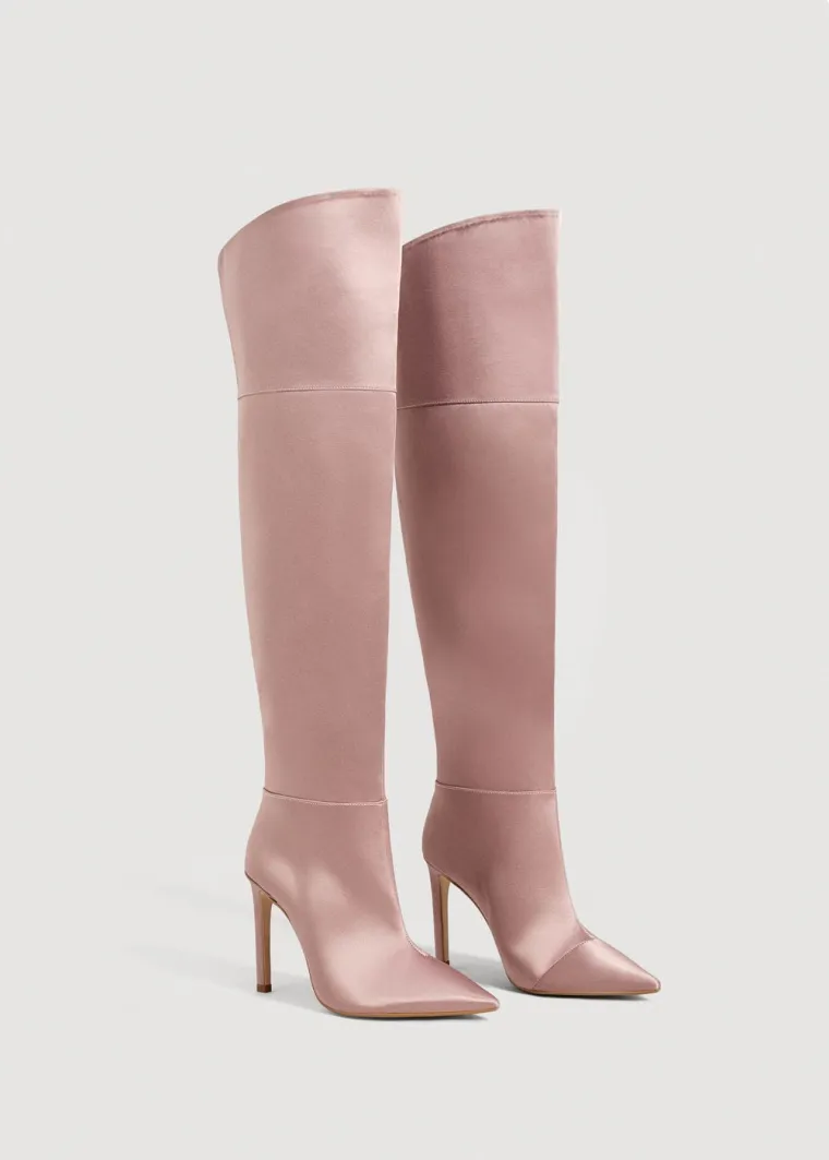Pink čizme iznad koljena, Mango, 799,90 kuna