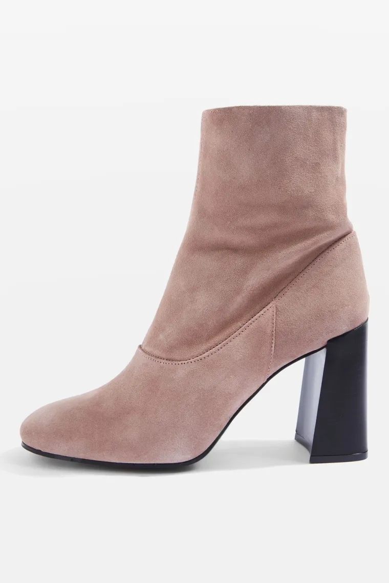 Kožne gležnjače s crnom petom, Topshop, 687,81 kuna