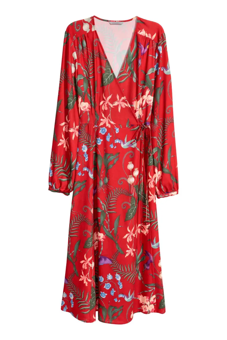Crvena haljina cvjetnog uzorka, H&amp;M, 299,40 kuna