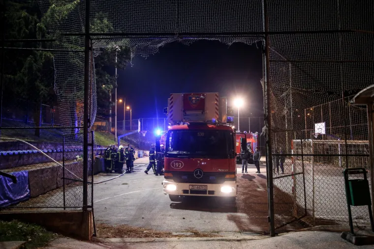 Požar na gradili&scaron;tu