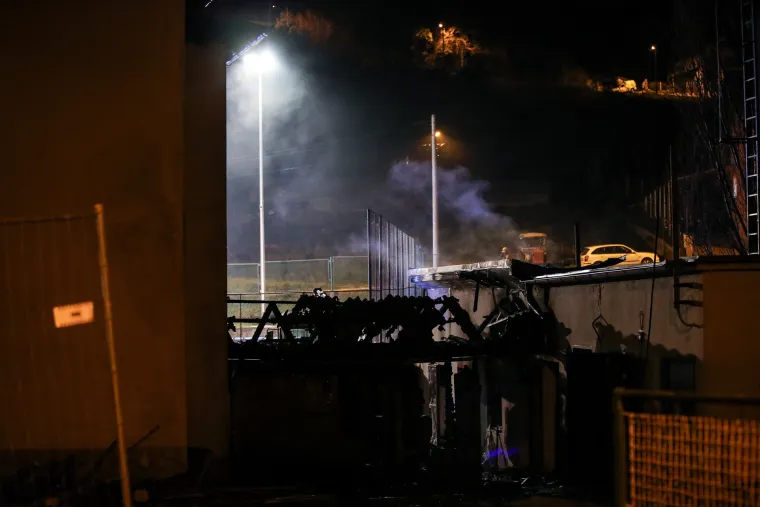 Požar na gradili&scaron;tu