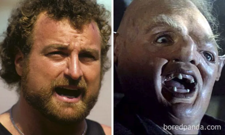 Glumci se uz pomoć vje&scaron;tih kostima mogu preobraziti do neprepoznatljivosti, a u galeriji smo okupili neke od nevjerojatnih transformacija. John Matuszak - Sloth (The Goonies)