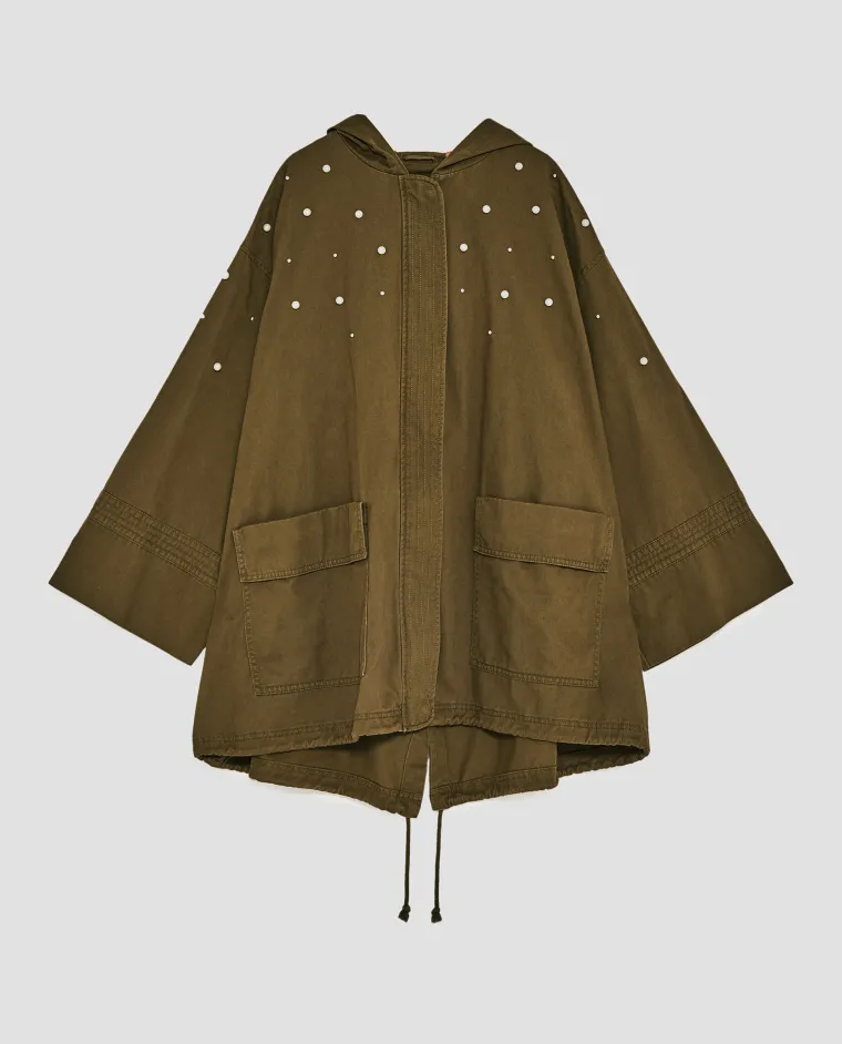Parka s perlicama, Zara, 299,90 kuna
