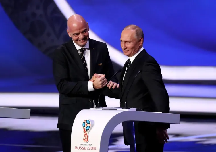 Nogometna vrhu&scaron;ka na ždrijebu Svjetskog prvenstva u Putinovu dvori&scaron;tu