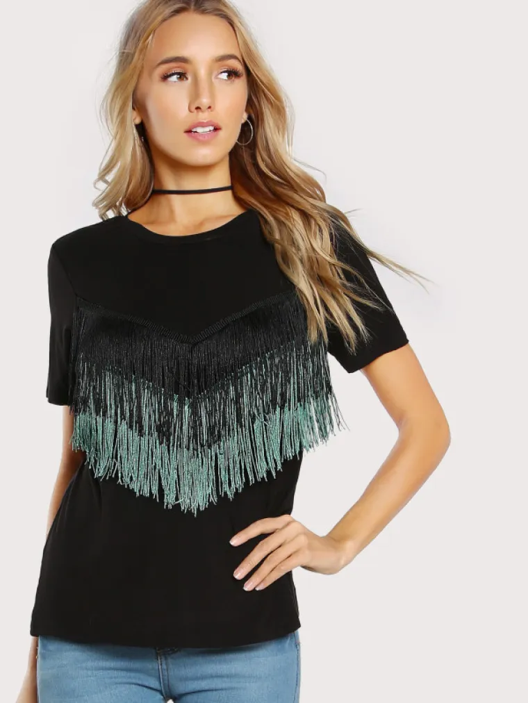 Majica s resicama, SheIn, 69,30 kuna