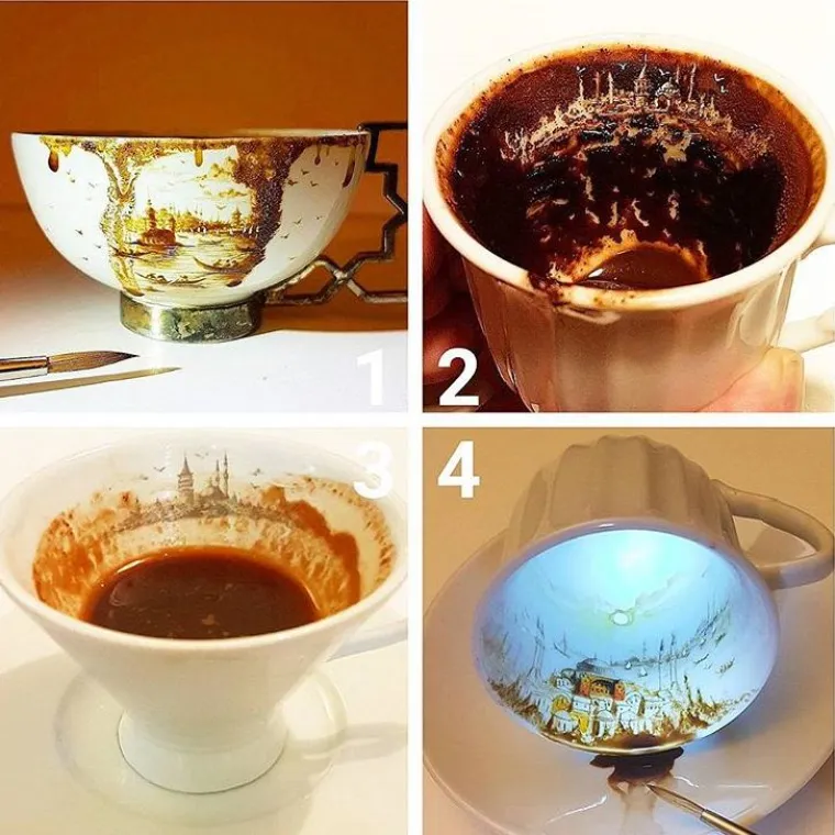 Kralj minijatura slika na kokicama, krilima insekata, vrhovima &scaron;ibica, sjemenkama i o&scaron;tricama žileta