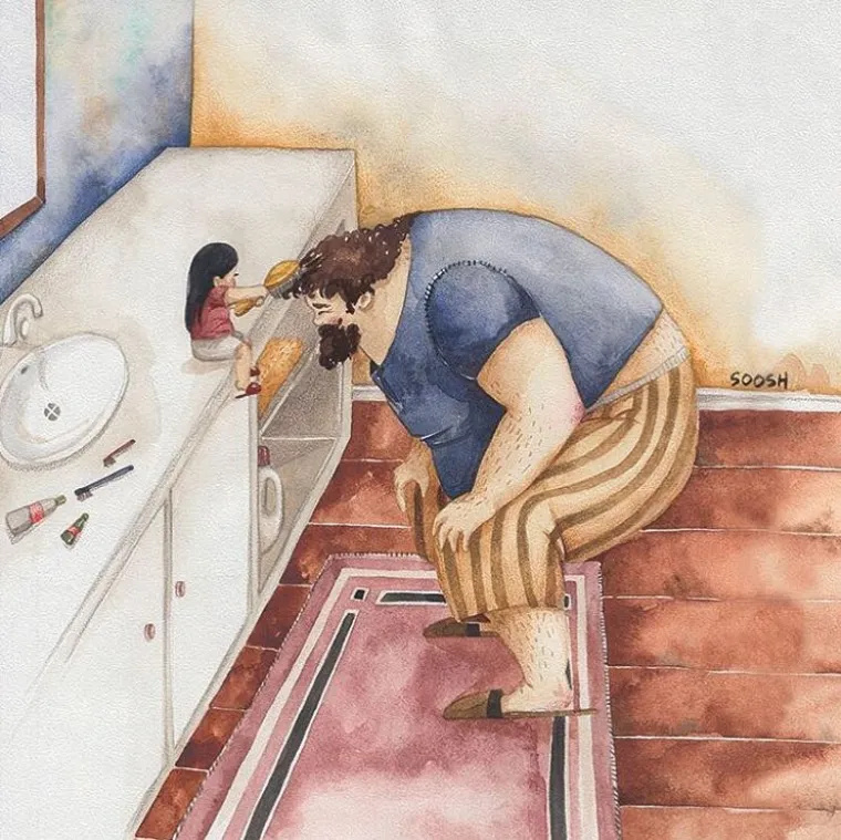 Prekrasan odnos oca i njegove djevojčice pretočen u divne ilustracije