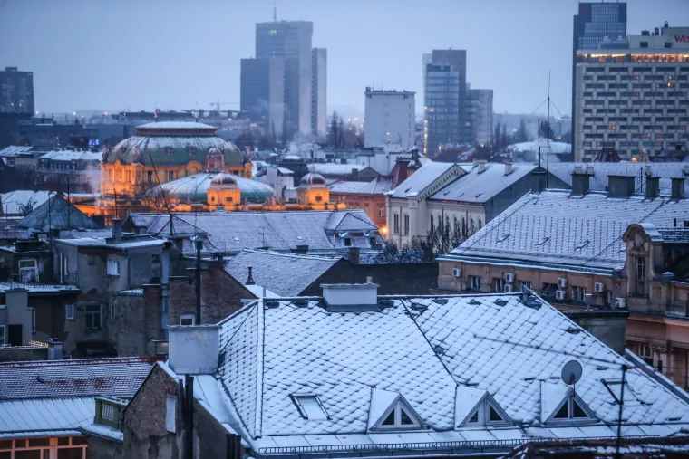 Snijeg u Zagrebu