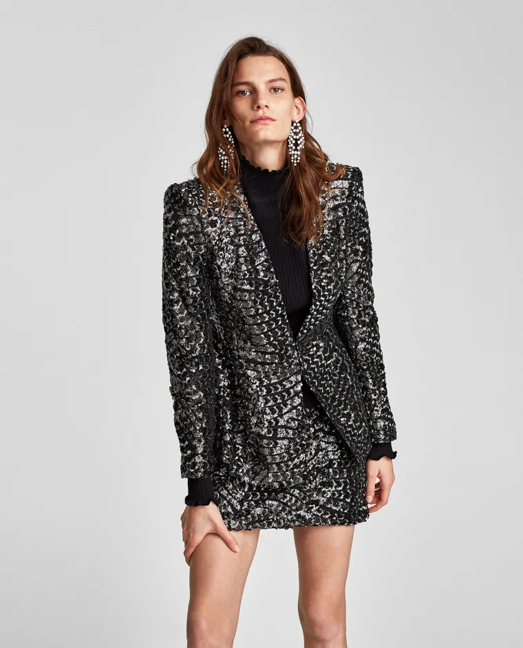 Sako sa šljokicama, Zara, 499,90 kuna