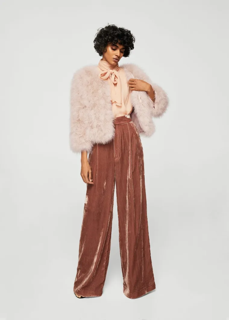 Trapez hlače od bar&scaron;una, Mango, 349,90 kuna