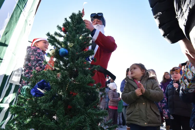 Pula: članovi ronilačkog kluba Meduza na Valkanama potopili božićnu jelku