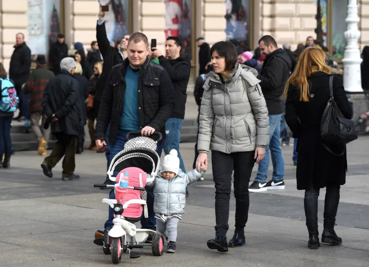 Zagreb: gužve u centru grada povodom Adventa