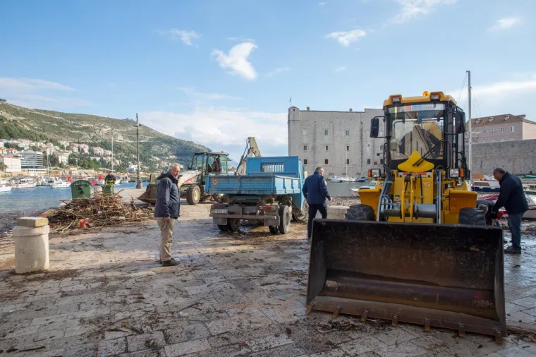 Stara dubrovačka luka čisti se danonoćno, a na obalu se izvlače čak i uginule životinje