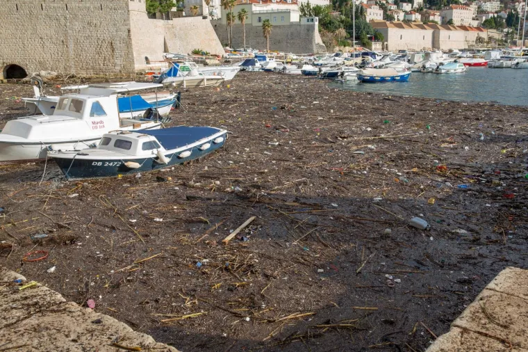 Stara dubrovačka luka čisti se danonoćno, a na obalu se izvlače čak i uginule životinje