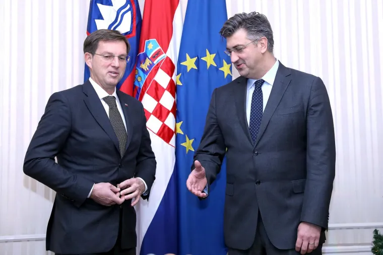 SASTANAK U BANSKIM DVORIMA: Premijer Andrej Plenković primio slovenskog kolegu Miru Cerara