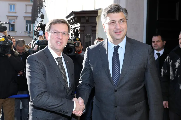 SASTANAK U BANSKIM DVORIMA: Premijer Andrej Plenković primio slovenskog kolegu Miru Cerara