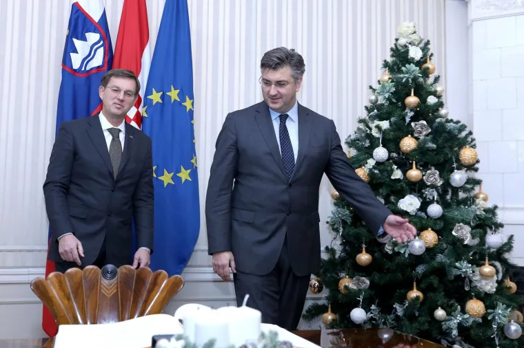 SASTANAK U BANSKIM DVORIMA: Premijer Andrej Plenković primio slovenskog kolegu Miru Cerara