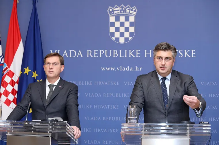 SASTANAK U BANSKIM DVORIMA: Premijer Andrej Plenković primio slovenskog kolegu Miru Cerara