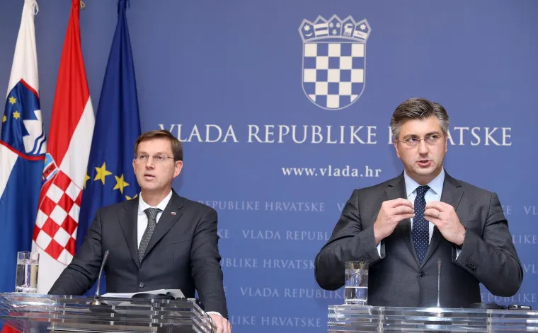 SASTANAK U BANSKIM DVORIMA: Premijer Andrej Plenković primio slovenskog kolegu Miru Cerara