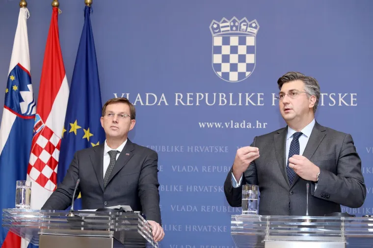 SASTANAK U BANSKIM DVORIMA: Premijer Andrej Plenković primio slovenskog kolegu Miru Cerara