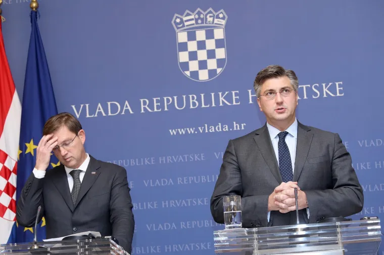 SASTANAK U BANSKIM DVORIMA: Premijer Andrej Plenković primio slovenskog kolegu Miru Cerara