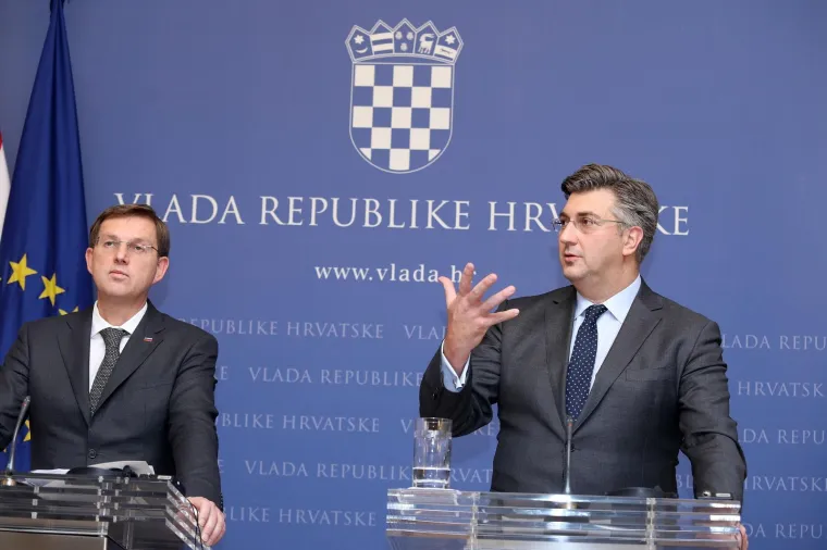 SASTANAK U BANSKIM DVORIMA: Premijer Andrej Plenković primio slovenskog kolegu Miru Cerara