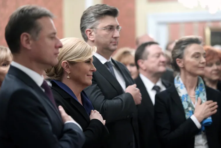 Elegancija par excellence: Grabar-Kitarović, Plenković i ostatak odabrane elite na svečanom primanju predstavnika Diplomatskoga zbora