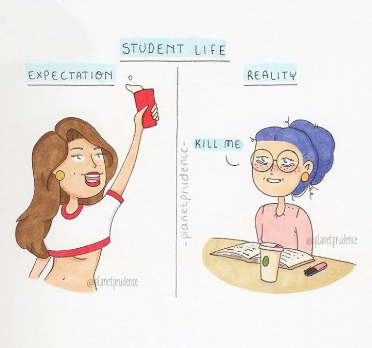 Očekivanja/realnost: urnebesne ilustracije iz svakodnevnog života mlade žene