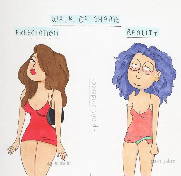 Očekivanja/realnost: urnebesne ilustracije iz svakodnevnog života mlade žene