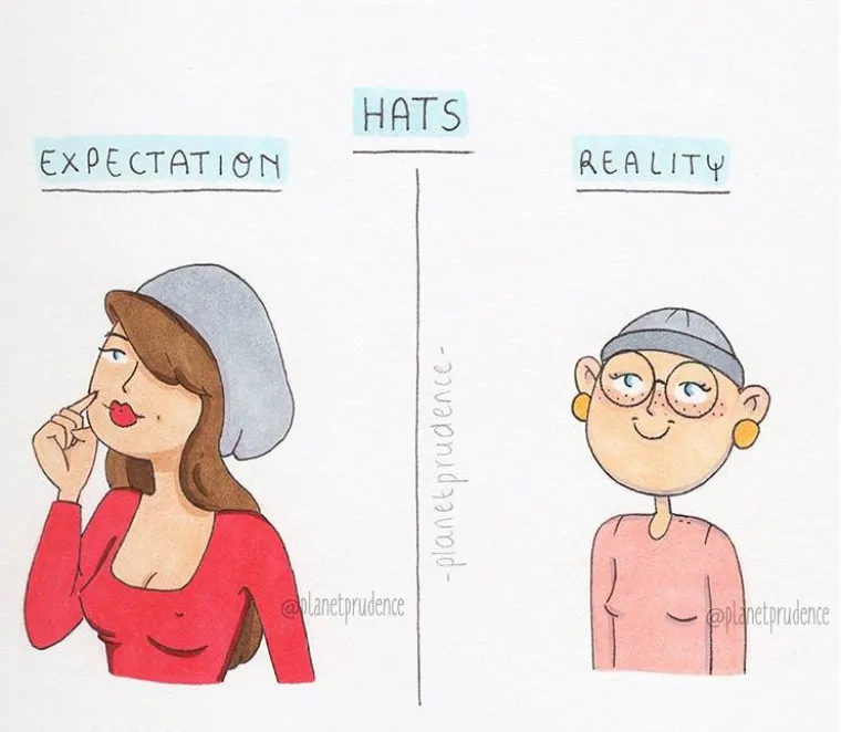 Očekivanja/realnost: urnebesne ilustracije iz svakodnevnog života mlade žene