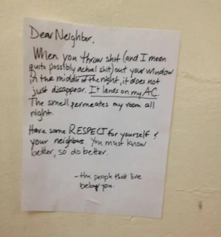 LJUDSKOJ OKRUTNOSTI NEMA PREMCA: 'Dragi susjed, sljedeći put kad se pose*e&scaron; kroz prozor...'