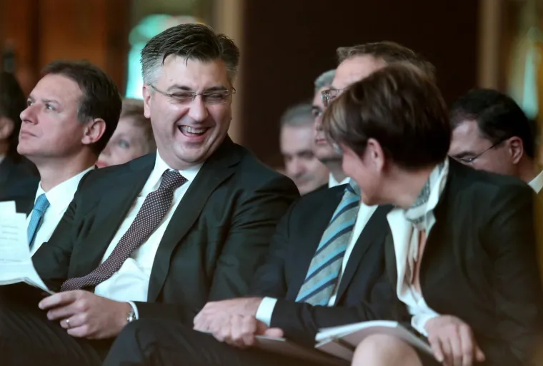 Premijer Andrej Plenković i Martina Dalić.
Photo: Sanjin Strukic/PIXSELL