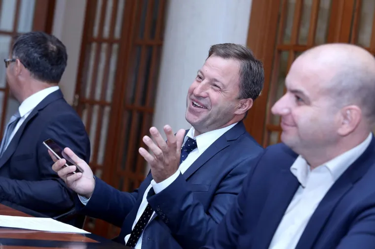Tomislav Žagar, Tomislav Panenić, Miroslav &Scaron;imić. 
Photo: Patrik Macek/PIXSELL