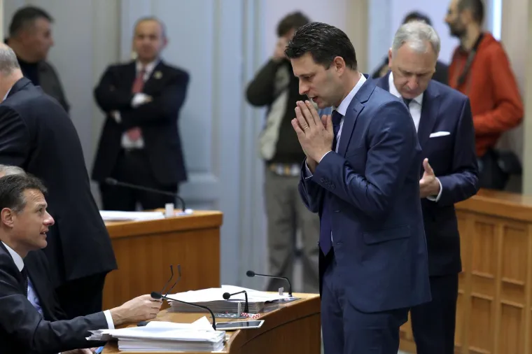Gordan Jandroković i Božo Petrov. Photo: Patrik Macek/PIXSELL