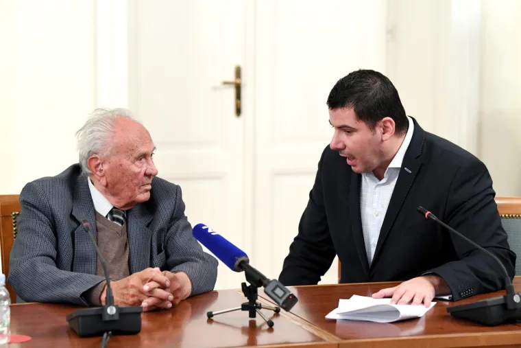 07.11.2017., Zagreb - Nastavljena 3. sjednica Istražnog povjerenstva za Agrokor. Josip Manolić, Nikola Grmoja.