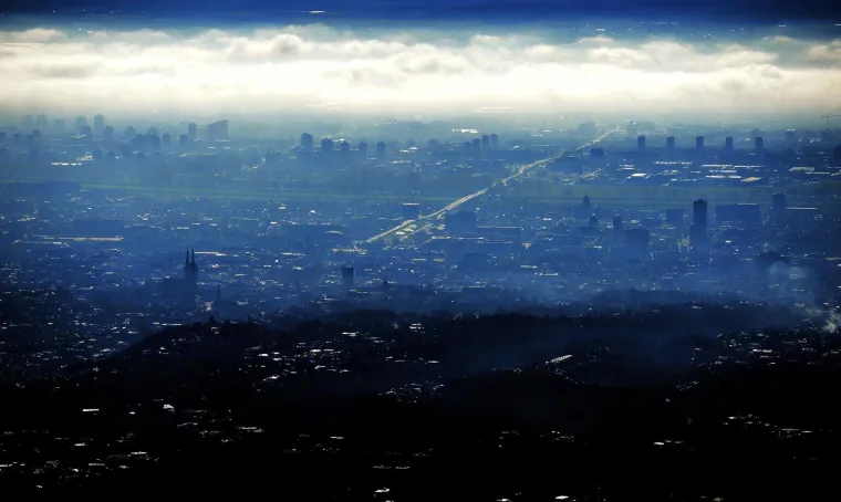 20.11.2017. , Zagreb -  Pogled na Zagreb s Sljemenskog tornja.