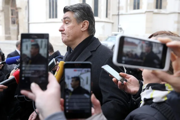 10.02.2017., Zagreb -  Zoran Milanović se obratio novinarima vezano na aferu Dnevnice.