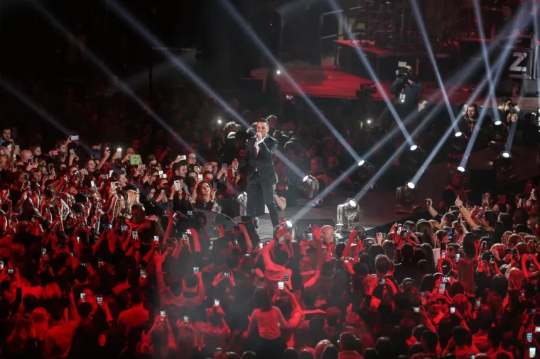 11.02.2017., Zagreb - Pjevac Ivan Zak održao spektakularan koncert u Areni Zagreb.