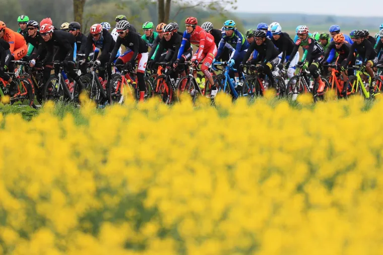 18.04.2017., Osijek - Pocetak biciklističke utrke Tour of Croatia koja se vozi diljem Hrvatske. Start prve od ukupno &scaron;est etapa održan je na glavnom osječkom trgu. Etapa je duga 227 kilometara, a cilj joj je u Koprivnici.  Tour of Croatia održava se treću godinu zaredom, a kroz &scaron;est etapa biciklisti će proći 1046 kilometara kroz cijelu Hrvatsku.