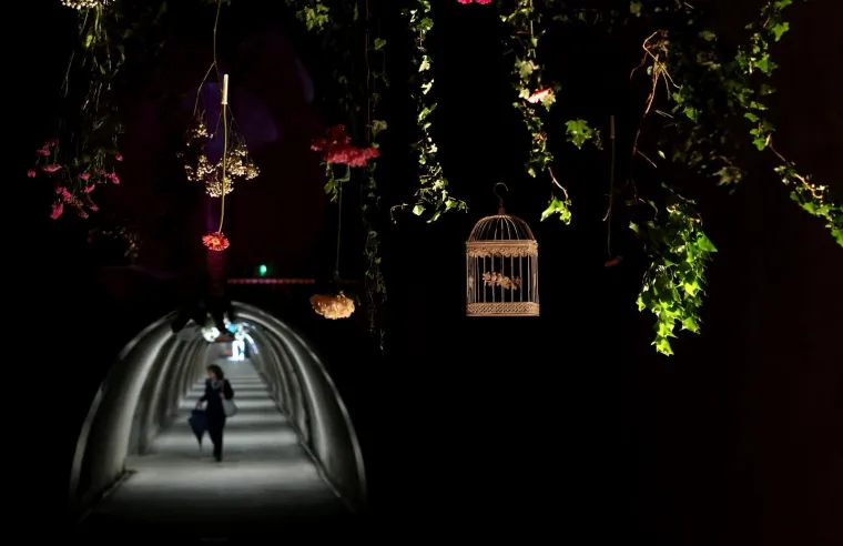 09.05.2017., Zagreb - 52. izdanje medjunarodne vrtne izložbe Floraart dobilo je i pro&scaron;irenje izvan Bundeka. Ove godine za vrijeme trajanja Floraarta, Turistička zajednica Grada Zagreba pripremila je cvjetarnik u tunelu Grič. U samom sredi&scaron;tu tunela može se vidjeti Komadić vrtne umjetnosti, rad učenika, budućih dizajnera vrtova.