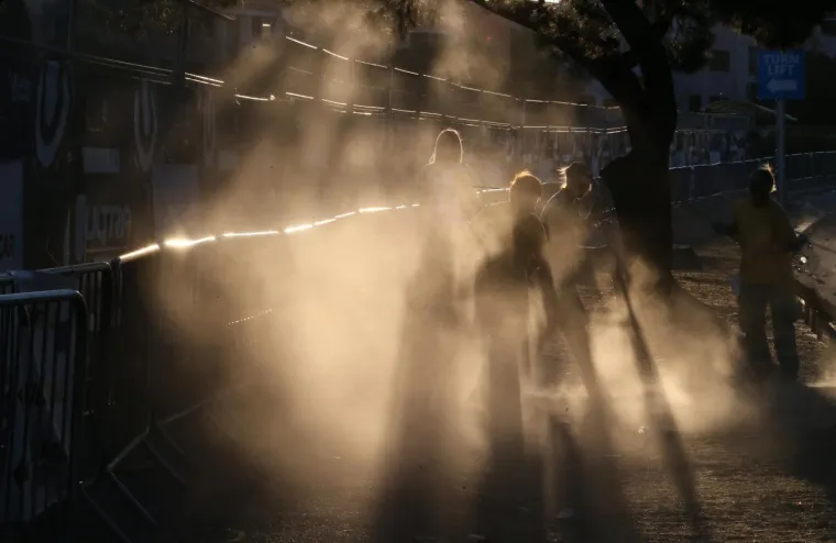 15.07.2017., Split - Jutro u okolici Poljudskog stadiona nakon zavr&scaron;etka prve noći ULTRA EUROPE festivala.