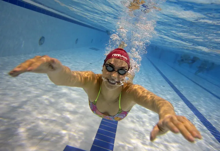 30.11.2017.,  Zagreb - Cindy &Scaron;o&scaron;taric, plivačica i Miss sporta 2016. na bazenu Svetice.