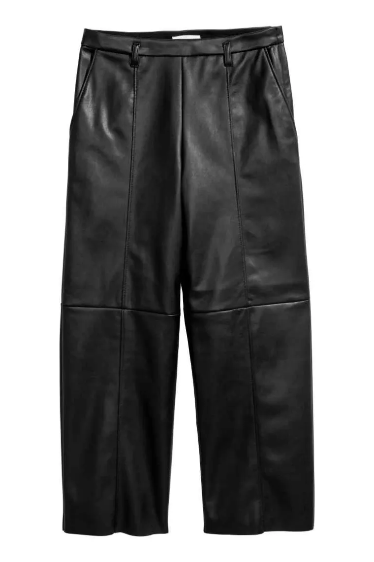 Široke hlače od imitacije kože, H&amp;M, 262,65 kuna