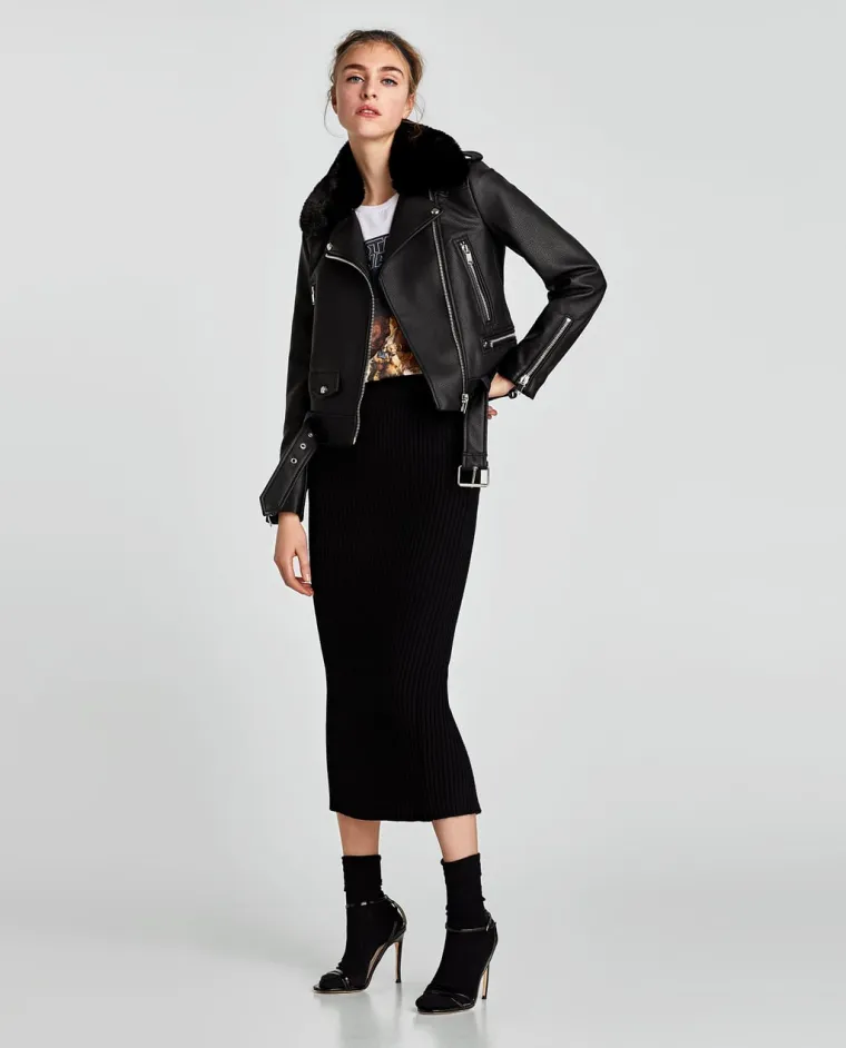 Motoristička jakna od umjetne kože, 399,90 kuna