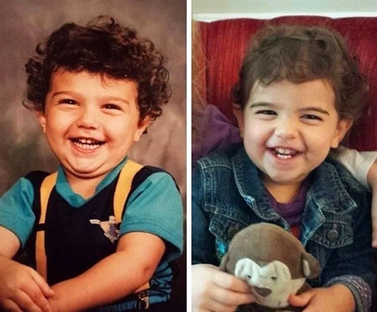 Otac i kći u istoj dobi